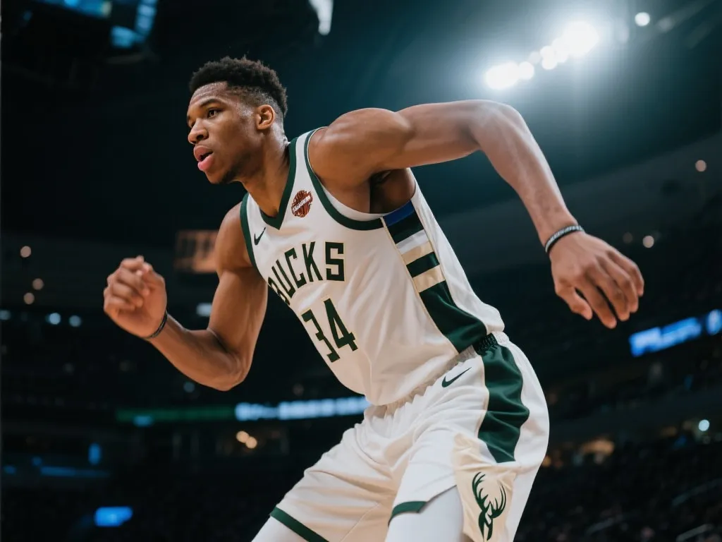 Giannis Antetokounmpo训练时的专注瞬间